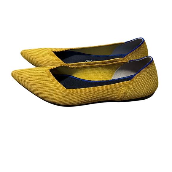 Rothy's The Point Yellow Ballet Flats Size 9.5 - Picture 4 of 6